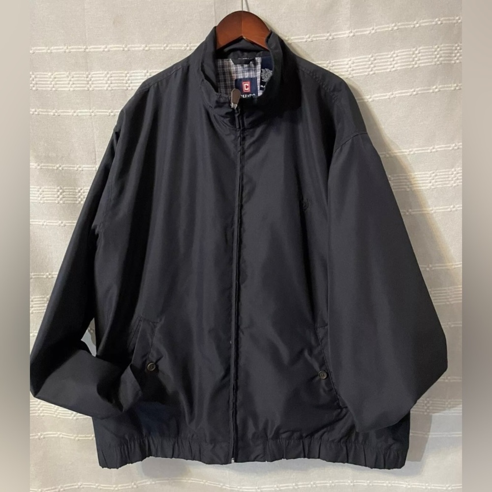 Ralph Lauren Chaps Men’s Blue Bi Swing Harrington Golf Windbreaker Jacket Sz XL